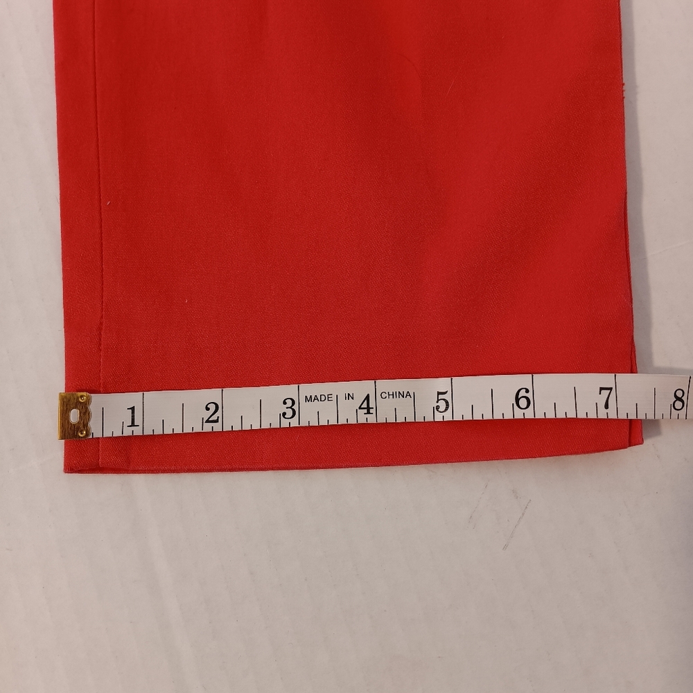 Talbots The Perfect Crop Pants Women's Size 8 Bright Pink Style ID245 Stretch - Picture 5 of 9